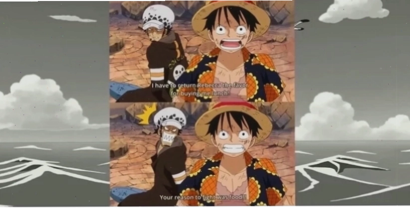 luffy meme cười lớn