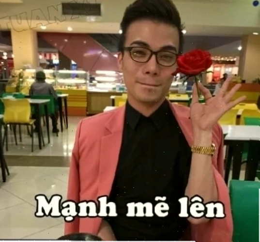 mạnh mẽ lên meme hài