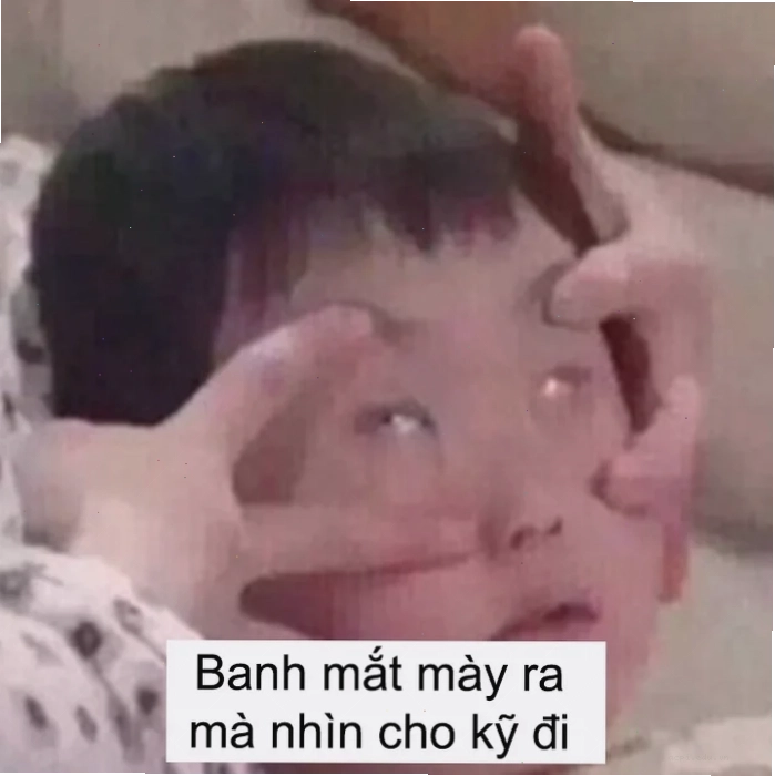mắt to meme cạn lời