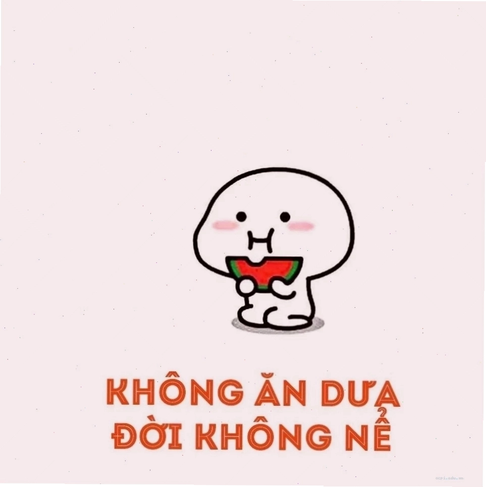 meme ăn dưa hấu hài hước