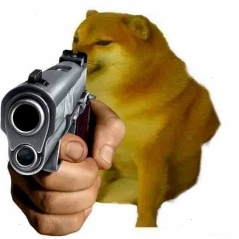 meme bắn súng chó meme bắn súng chú chó