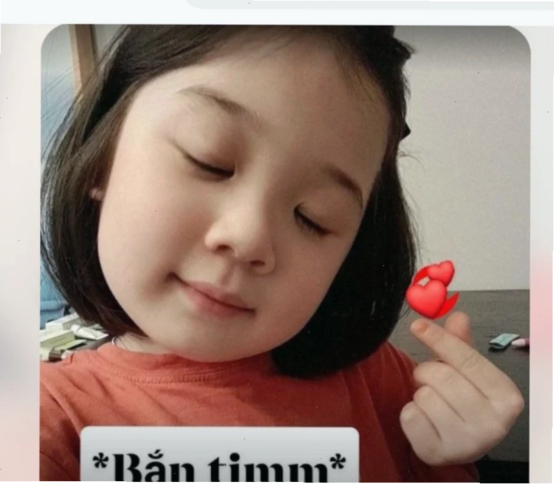 meme bắn tim