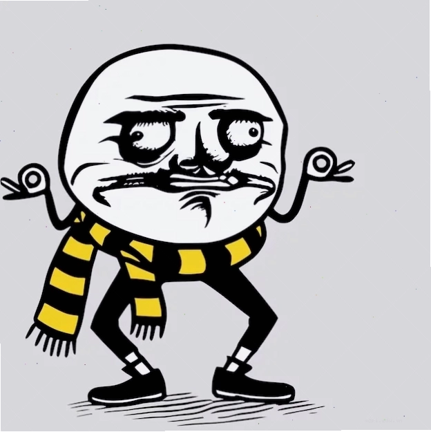 meme bối rối ánh nhìn lạc lối