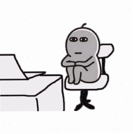 meme chán đời ngồi thẫn thờ