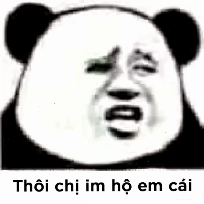 Meme chị im đi hất cằm