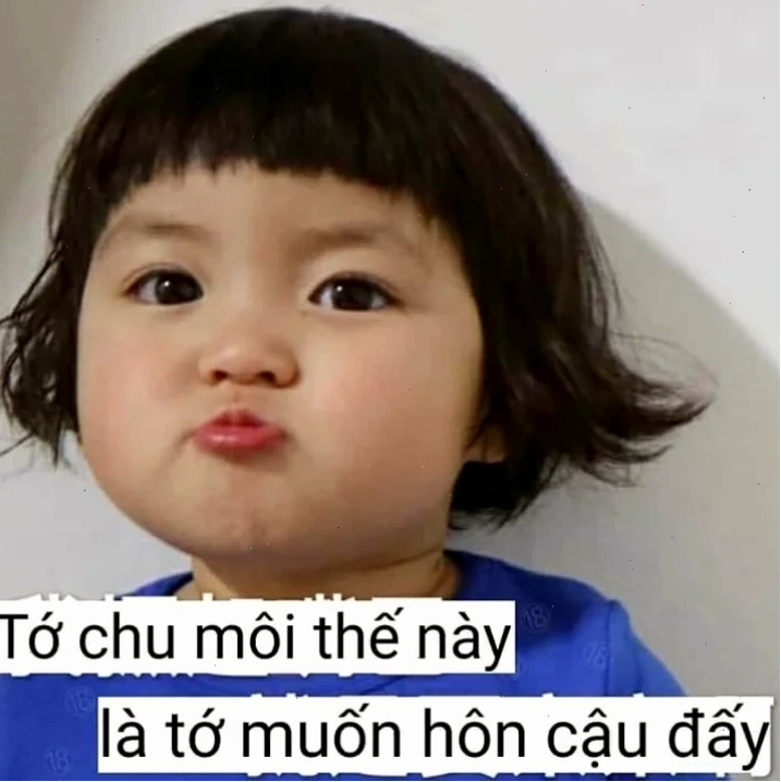 meme chu môi