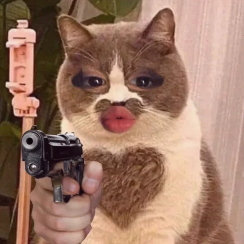 meme chu môi hôn