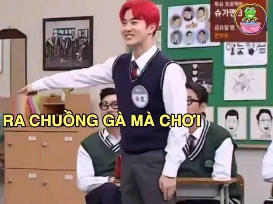 meme chuồng gà bị vợ mắng