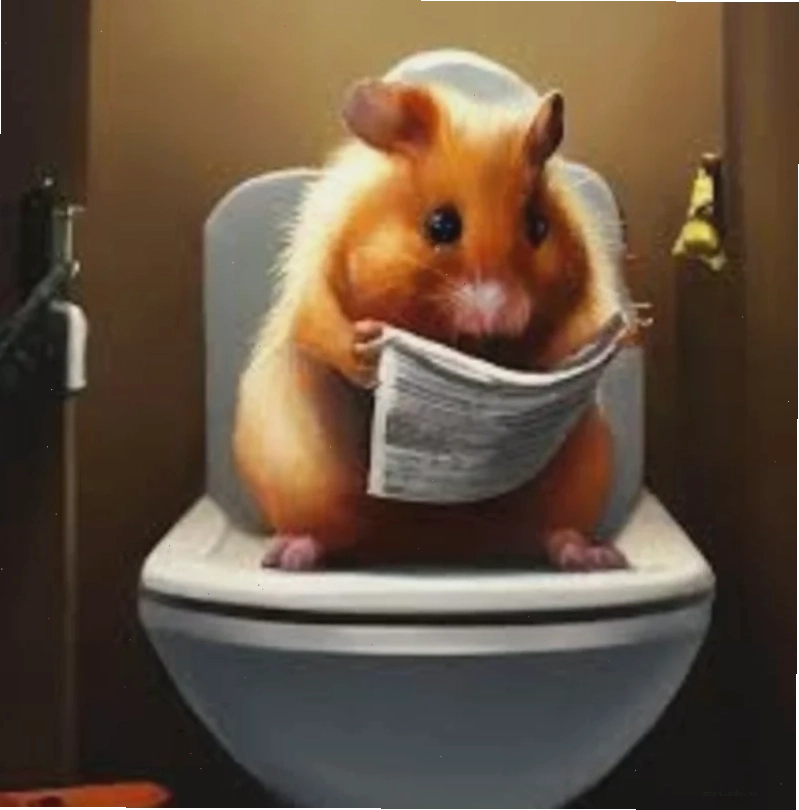 meme chuột hamster buồn