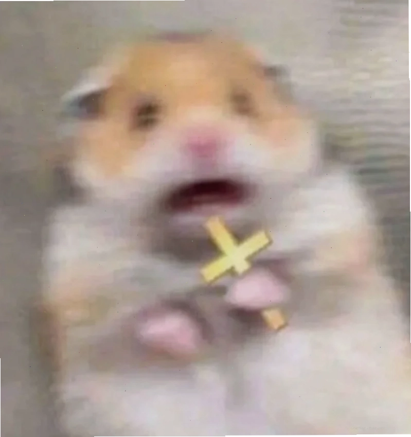 meme chuột hamster cưỡi kỳ lân