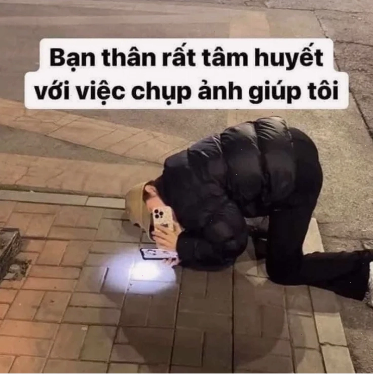 meme chụp ảnh