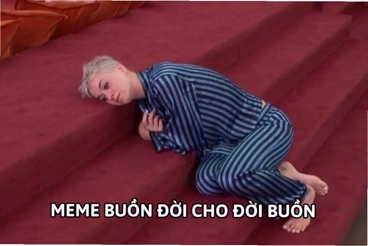 meme cô đơn nhìn cửa sổ