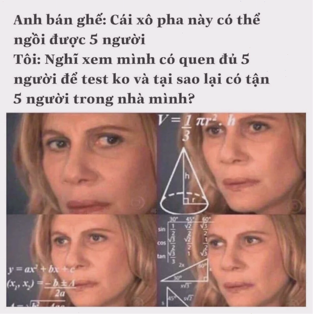 meme công thức toán căn bậc