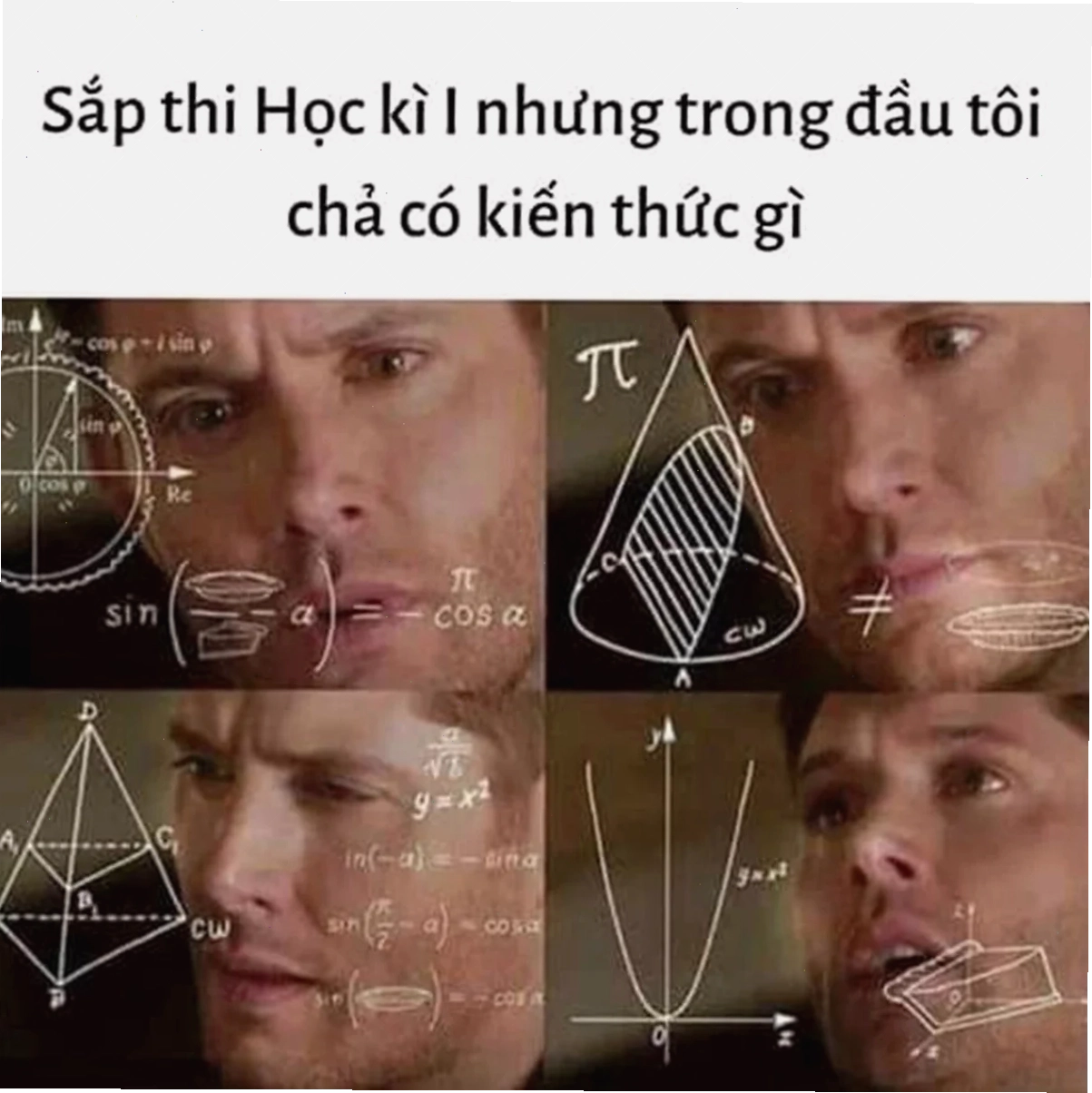 meme công thức toán tuyệt vọng