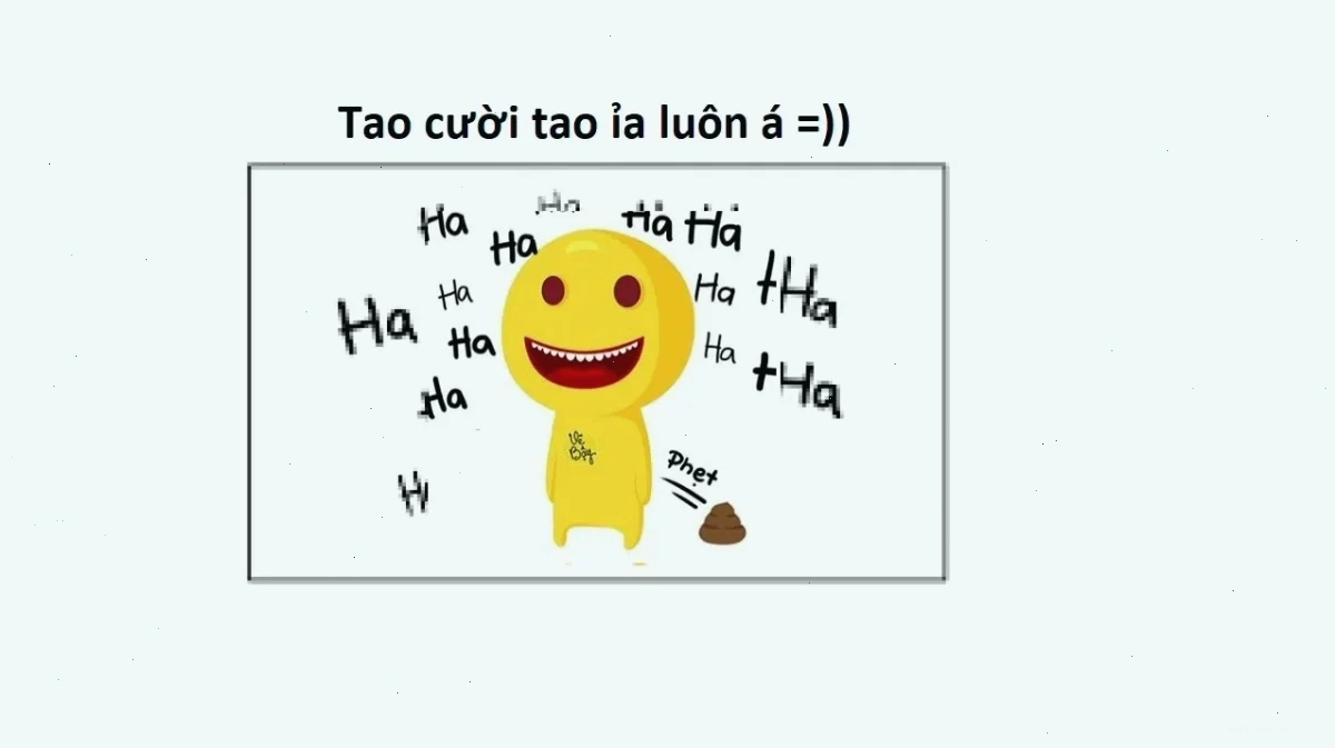 meme cười ỉa của cậu bé