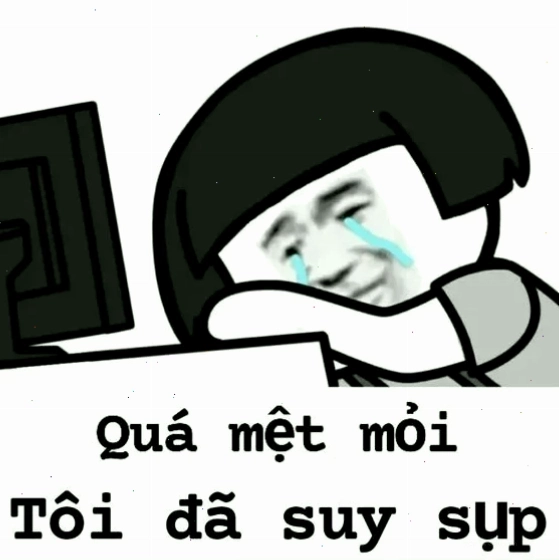 meme đau khổ em bé khóc
