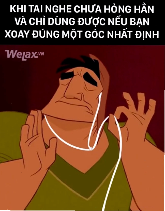 meme đeo tai nghe