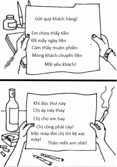 meme đòi nợ bạn thân