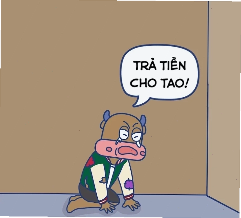 meme đòi nợ cuối tháng