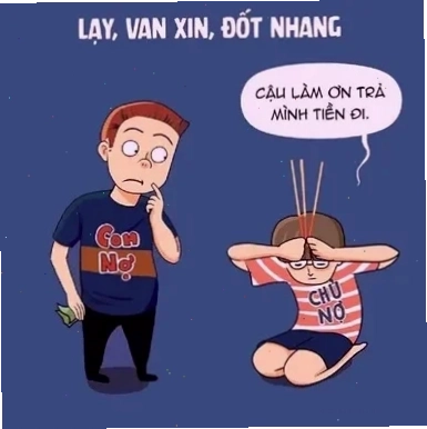 meme đòi nợ cuối tháng