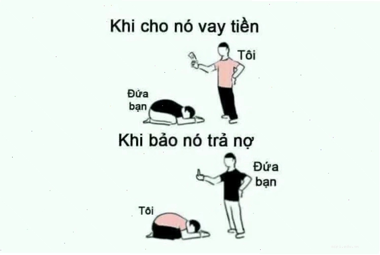 meme đòi nợ hài hước