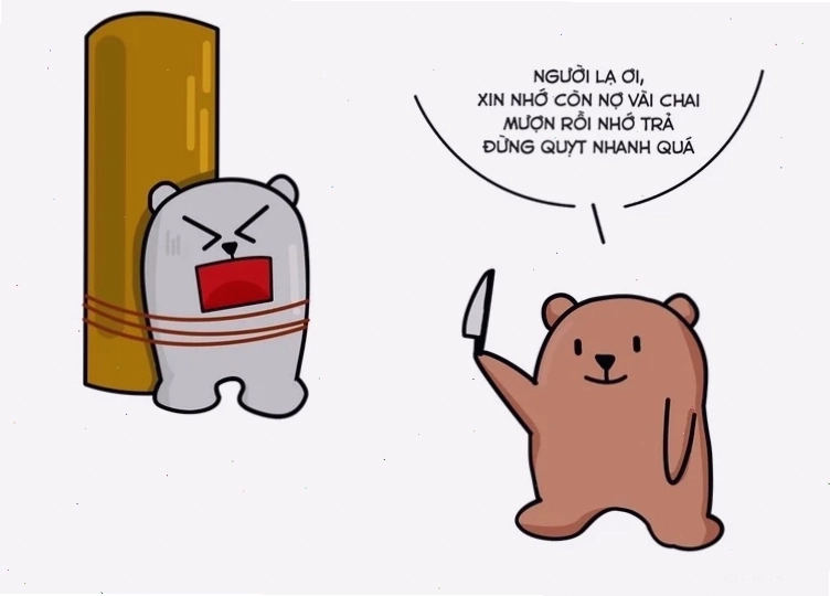 meme đòi nợ lầy lội