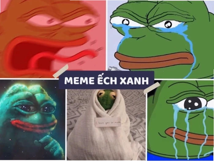 meme ếch pepe đi dạo