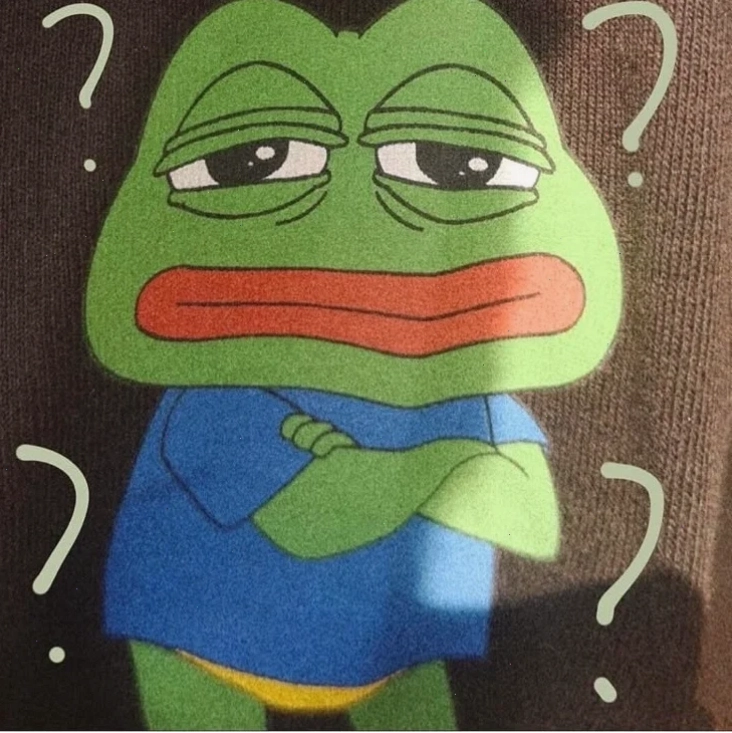 meme ếch pepe lo lắng