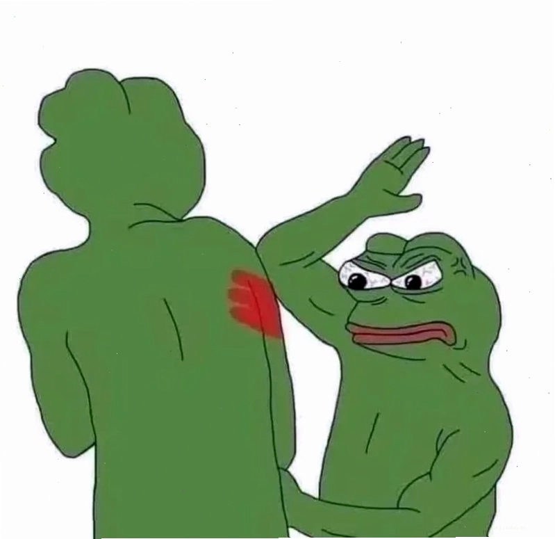 meme ếch pepe mask