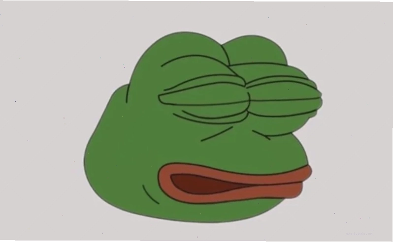 meme ếch pepe nhìn trời