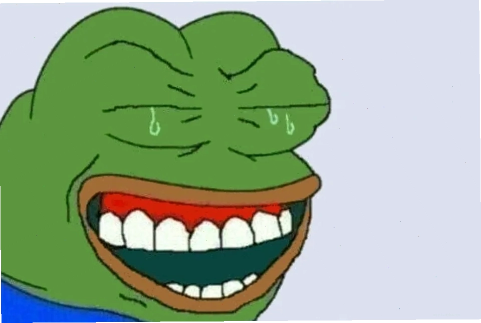 meme ếch xanh cười nham hiểm