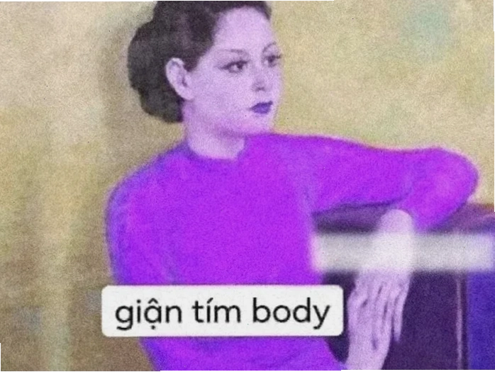 meme giận tím người đáng yêu