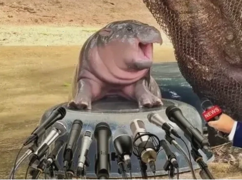 meme hà mã cạn lời