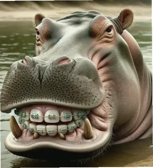 meme hà mã đói