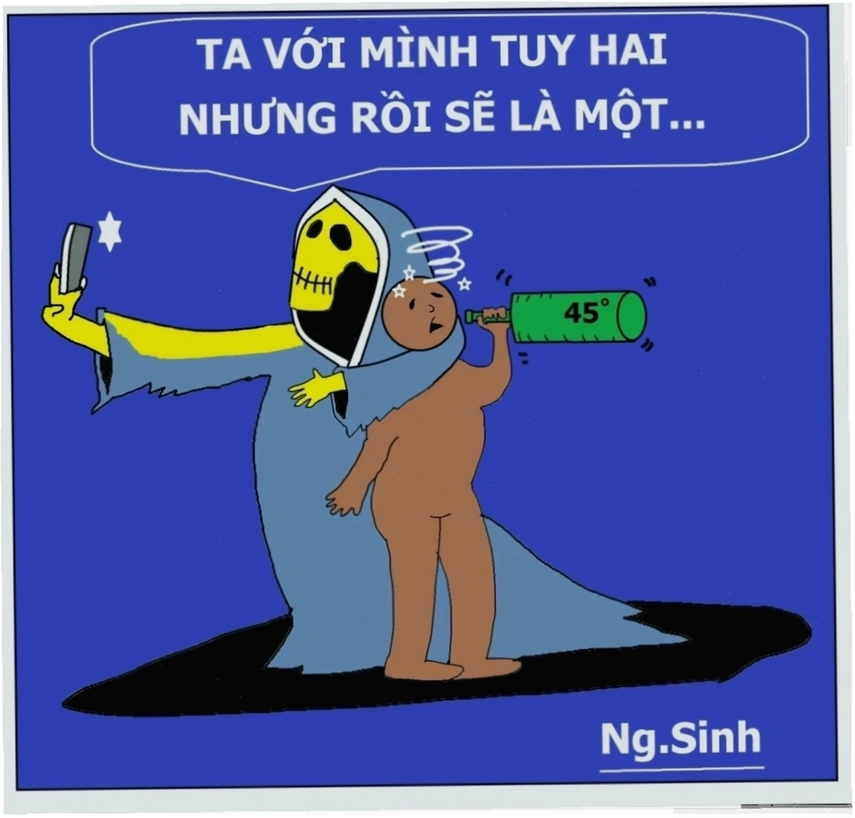 Meme hài nói không với rượu bia meme