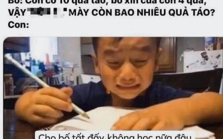 Meme học bài spam bài tập