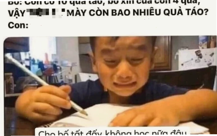 Meme học bài spam bài tập