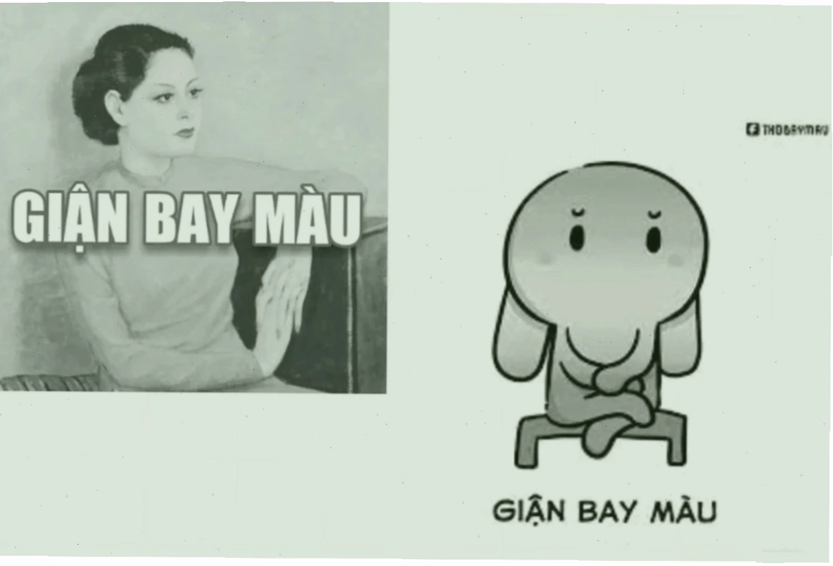 meme hộc máu hài hước
