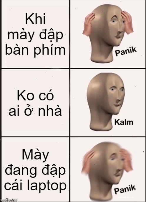 meme khi chỉ tay lên trời