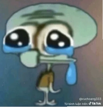 meme khóc cute ngơ ngác