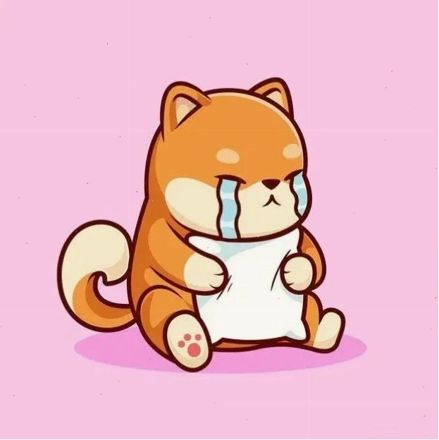 meme khóc cute tuyệt vọng