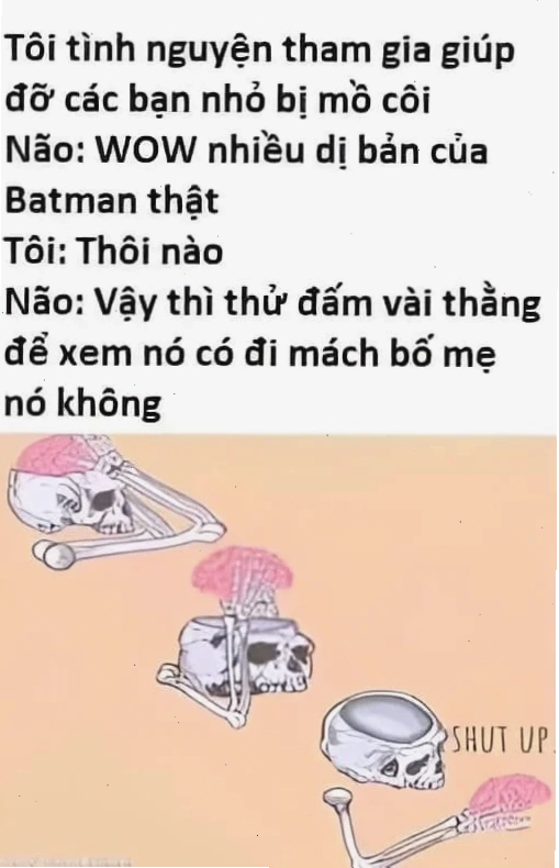 meme không não dùng não đi
