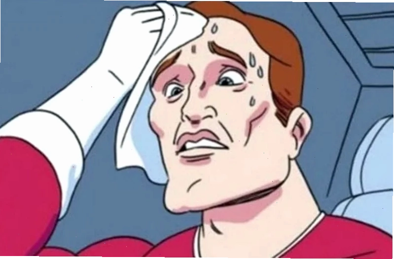 meme lo lắng run rẩy