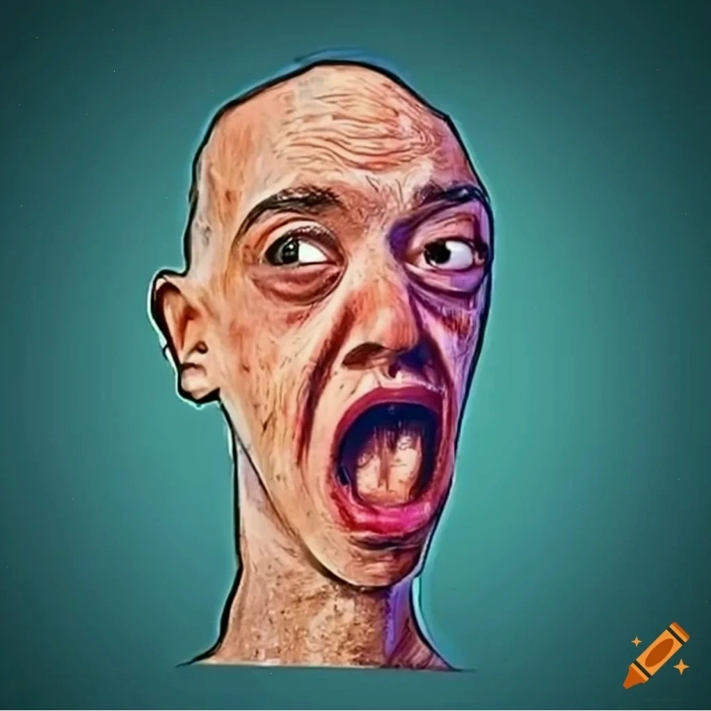 meme logo frown