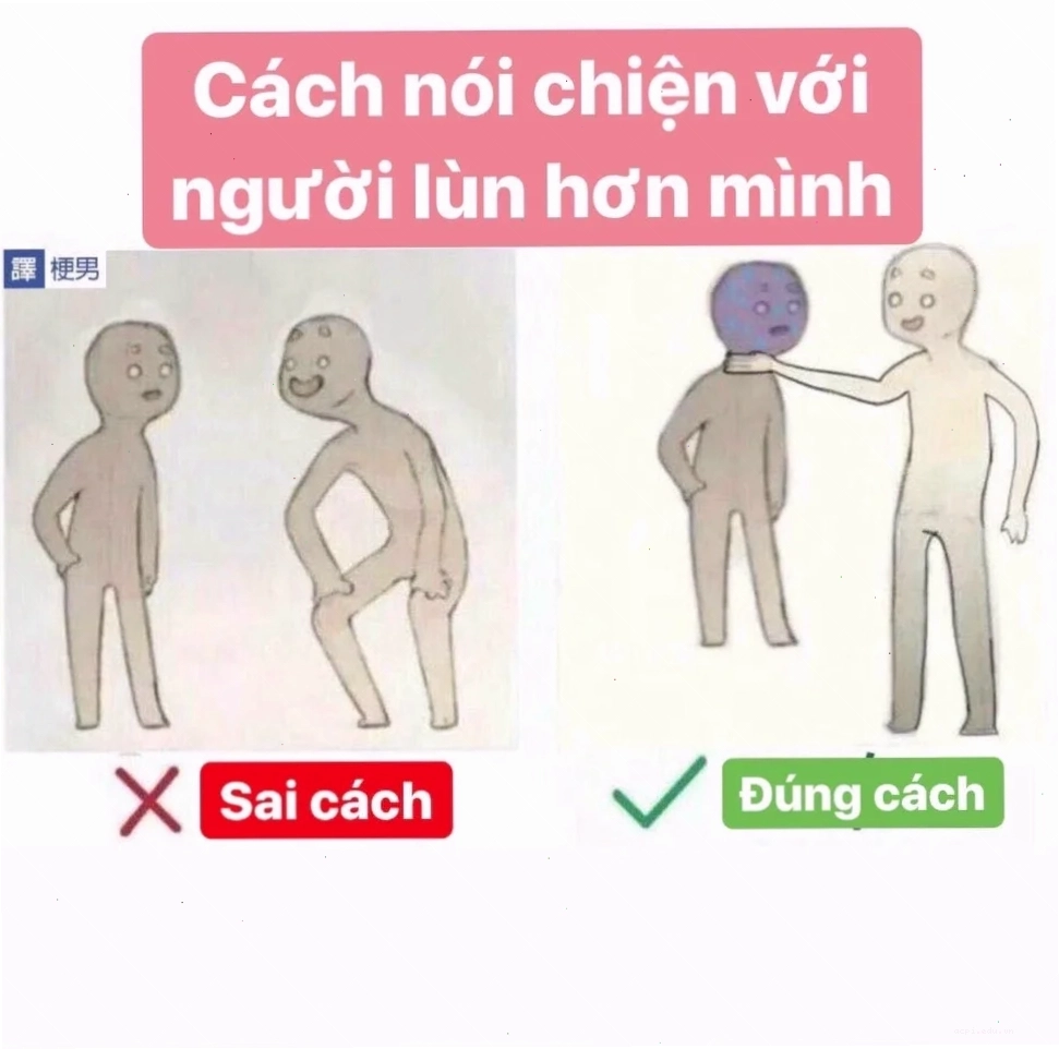 meme lùn suy tư