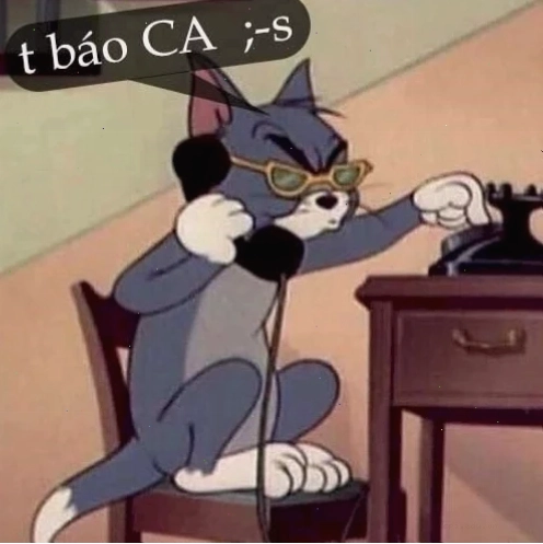 meme mèo tom chờ đợi