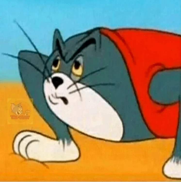 meme mèo tom đang khóc