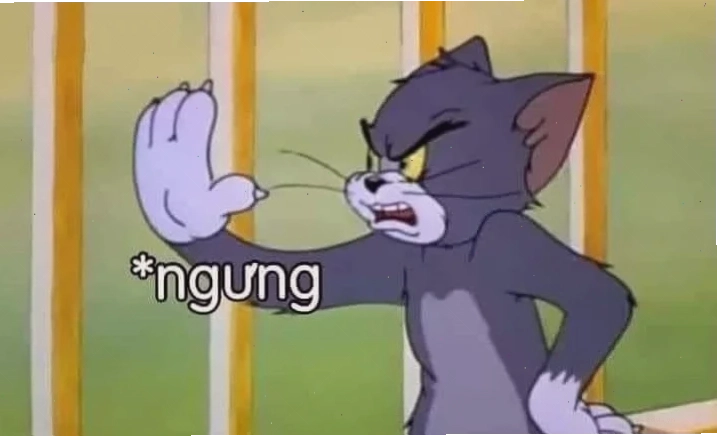 meme mèo tom hốt hoảng