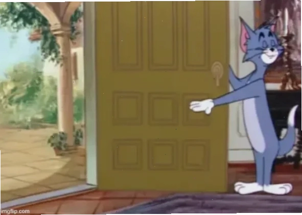 meme mèo tom ngạc nhiên