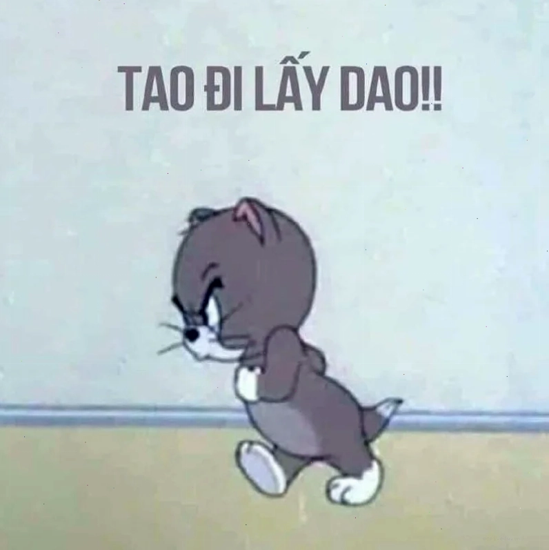 meme mèo tom suy tư